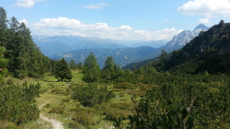Sanft endet der Steig und langsam nähert man sich dem Wohlverdienten Bier.