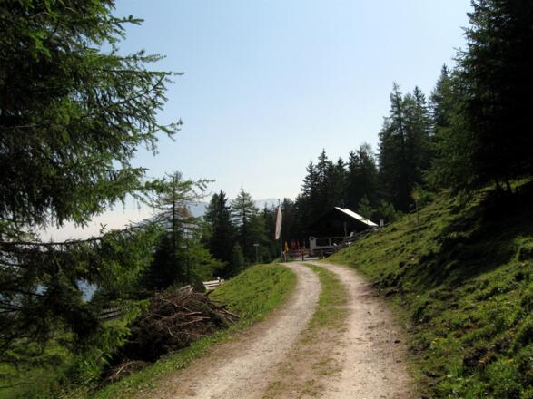 Kurz vor der Kreither Alm