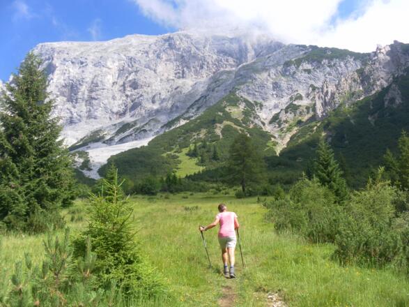 Wetterkreuz Zustieg vor Hochwand