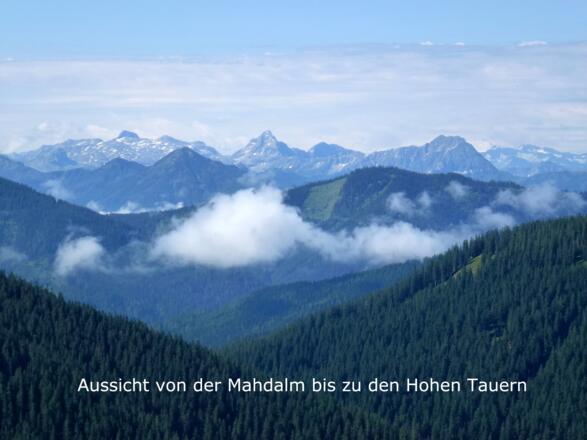 Aussicht von der Mahdalm