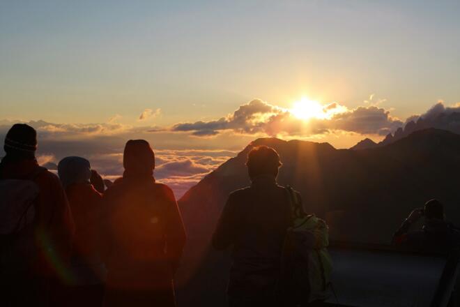 Sonnenaufgang am Golzentipp