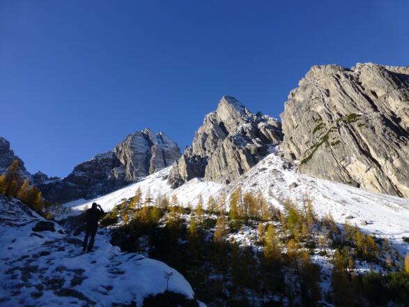 Aufstieg zur Karlsbader Hütte