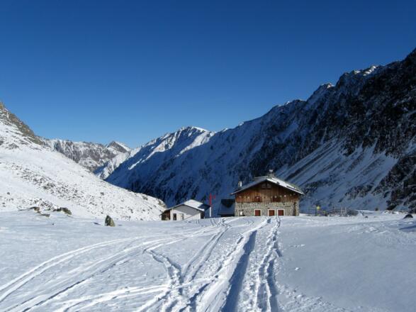 Kurz oberhalb der Pforzheimer Hütte.