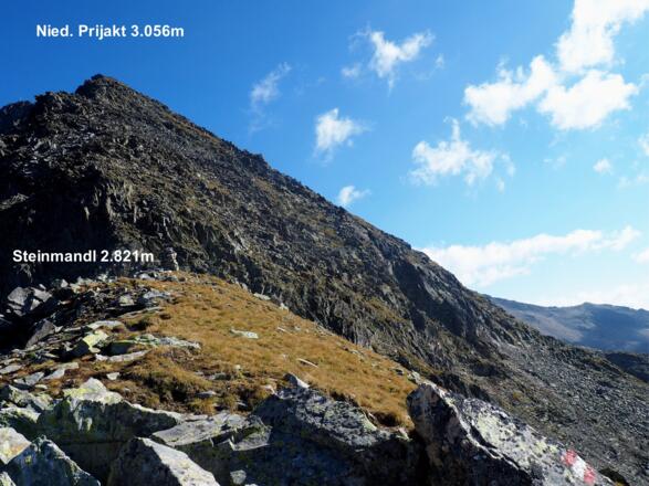 Abstiegsroute Nied. Prijakt zum Steinmandl