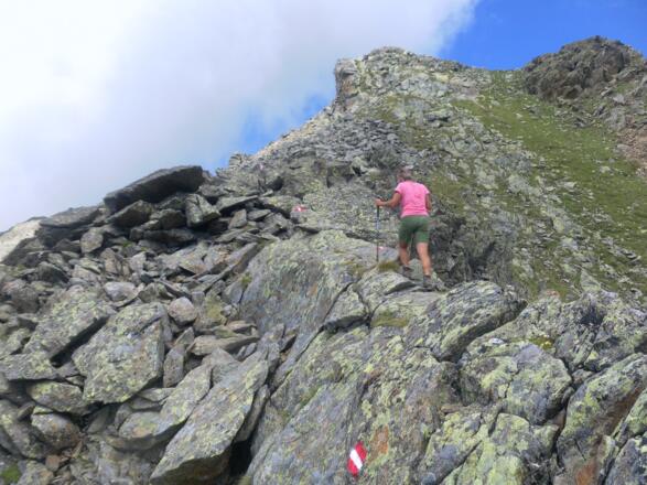 Beginn der Kammwanderung