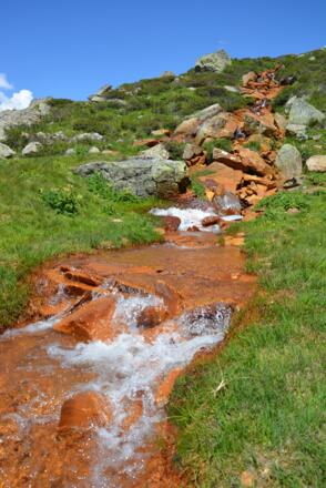 Das Rotbachl verdankt dessen rostrote Farbe vermutlich dem hohen Eisengehalt