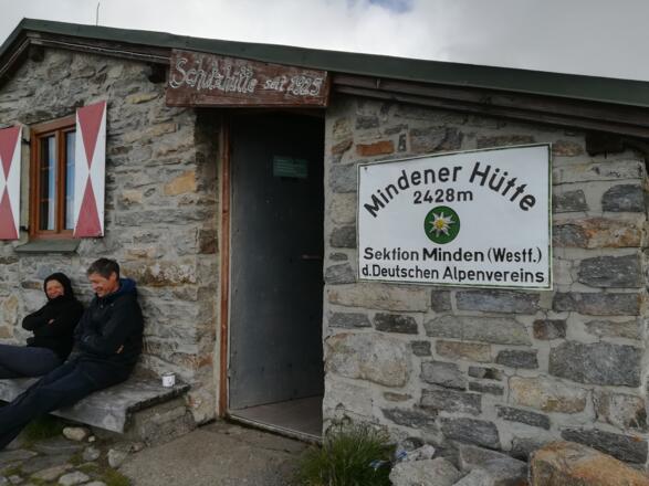 Am Weg zur Goldberggruppe: Die Selbstversorgerhütte Mindener aus Westfalen auf Höhe Mallnitz