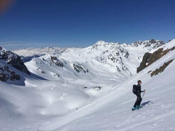 Blick zurück auf die Madrisa