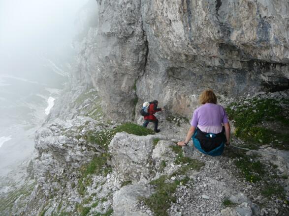 Der Stiftensteig geht natürlich auch im Abstieg