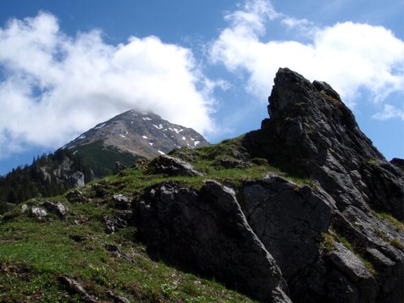 Rückbick zum Westgrat vom Lugkogel