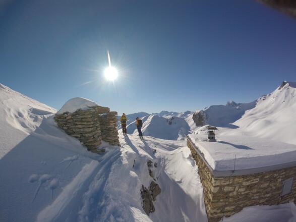 Aussichtspunkt bei der kleinen Zollhütte im Oberen Malfrag