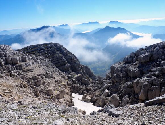 Rückblick zum Ausstieg ~2270m