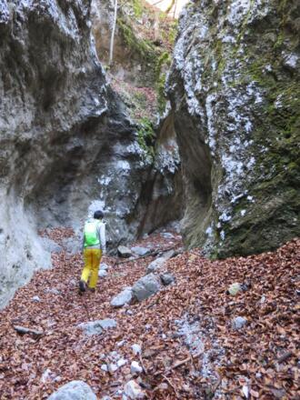 Am Eingang der "Hundskirche", der ...