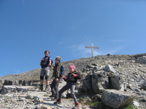 Kurz vor dem Gipfel der Serles.