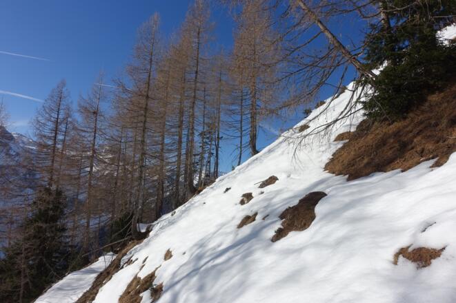 Steilstufe nach der Hafeichtalm