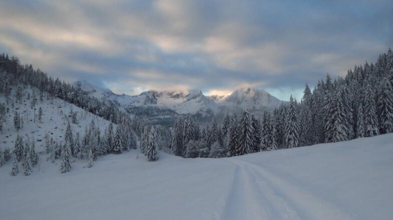 Landschaft auf dem Weg zum Wasserklotz