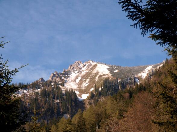 Erster Blick zur Stumpfmauer