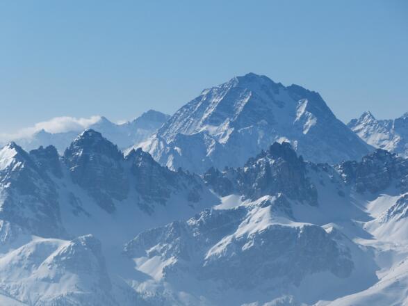 Traumhafte Bergkulisse, die Stubaier Alpen.