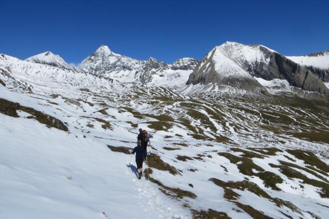 dieselbe Ansicht noch einmal mit frischem Schnee Mitte September