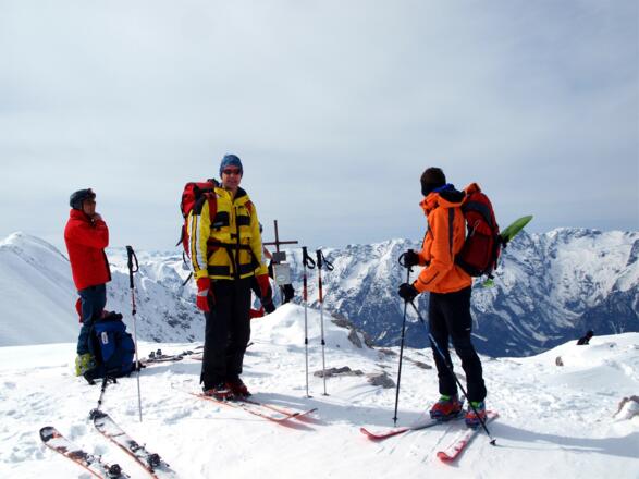 Am Gipfelkreuz 2249 m