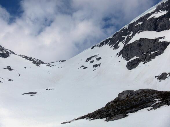 Steilhang zum Schoberschartl