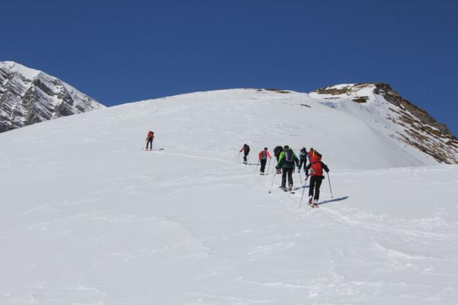 rechts der Vorgipfel, nicht sichtbar dahinter der Gipfel