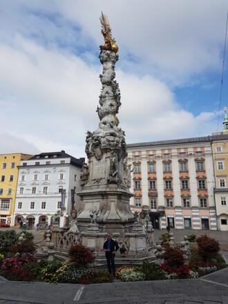 Dreifaltigkeitssäule am Hauptplatz in Linz