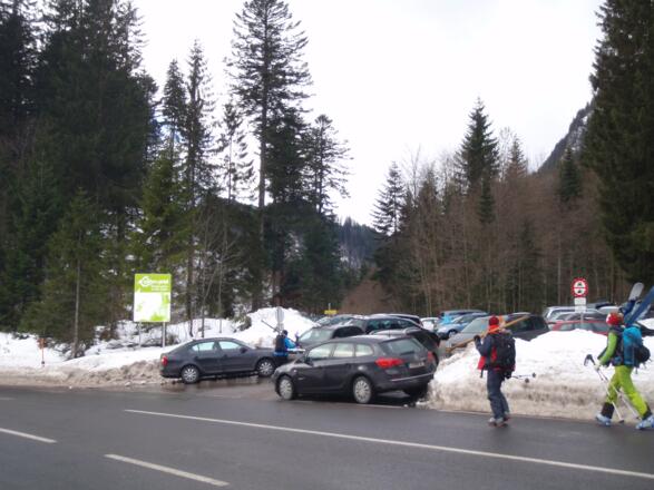 Parkplatz beim Ausgangspunkt
