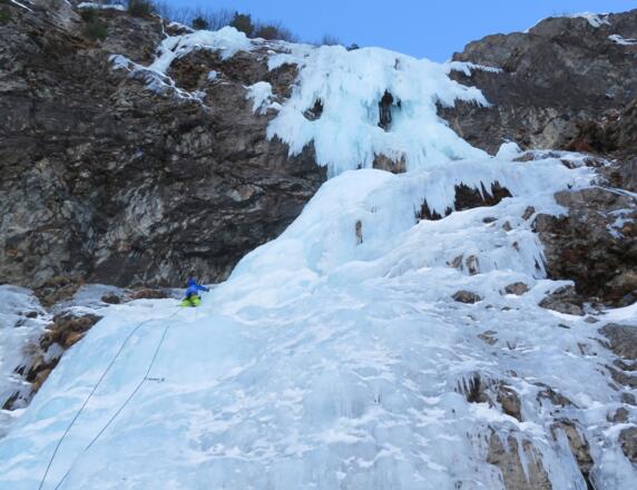 Hängende Gärten vom Wandfuß aus fotografiert