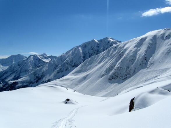 In der Glamergrube angekommen ist man dann schnell alleine unterwegs.