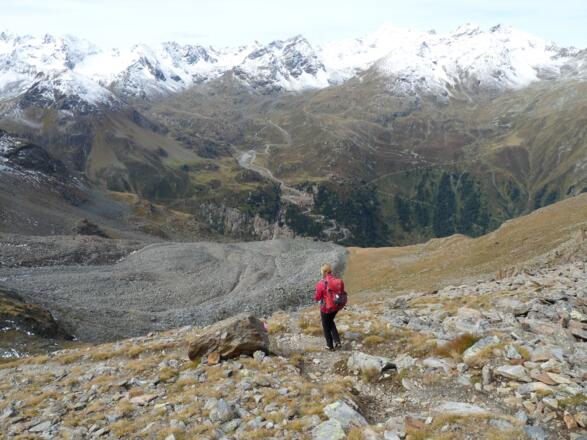 Ein imposanter und noch aktiver Blockgletscher prägt die Innere Ölgrube.