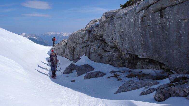 Kurz vor dem Gipfel des Hohen Rumplers