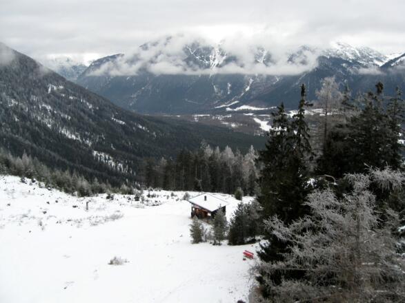 Blick vom Aussichtsturm auf die Mieminger Kette.