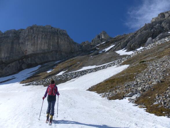 unter den Wänden von Herbertspitze und Kl.Kesselspitze