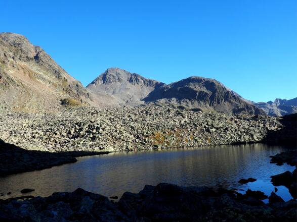 Gartlsee 2571m mit Debantgrat Südgipfel 3.052m