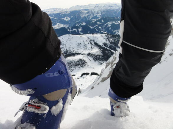 im steilen oberen Abschnitt