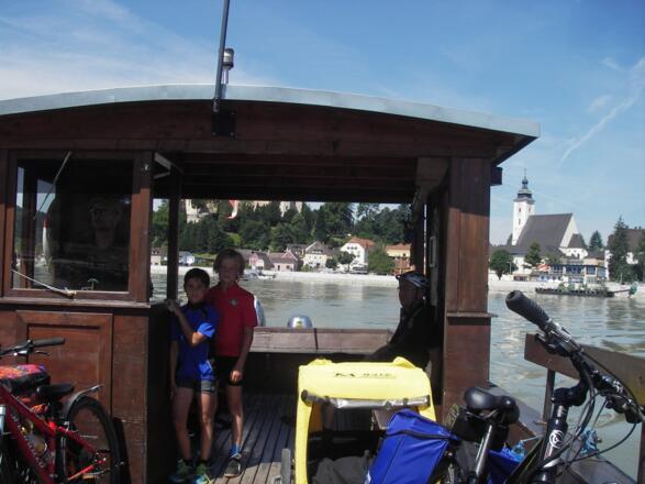 Radfähre in Grein