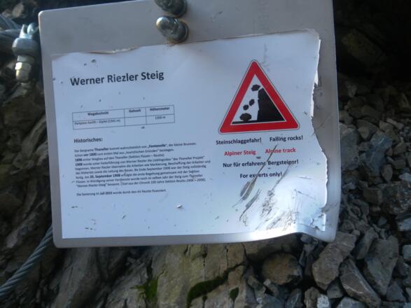 Einstiegstafel