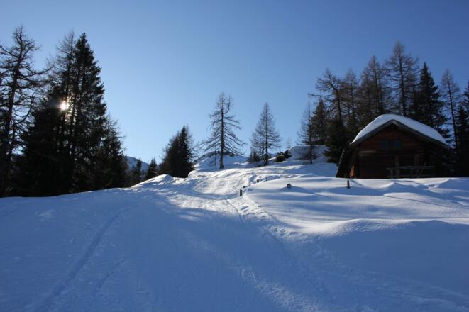 Weiterweg kurz vor der Hütte