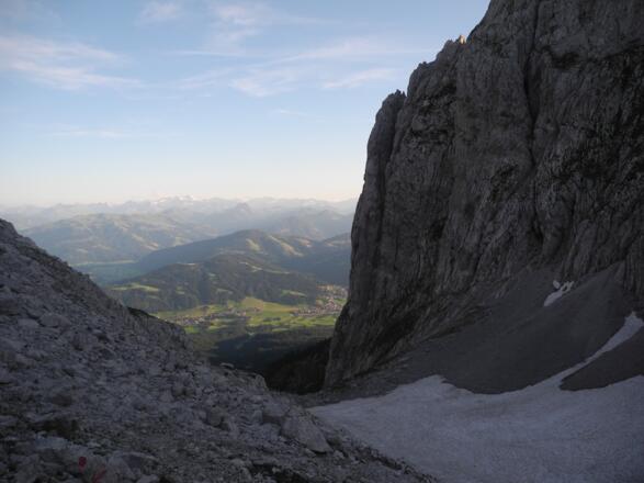 Am Ellmauer Tor im Abstieg