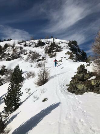 Weiterer Aufschwung, es wird steil