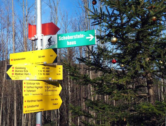 Wegkreuzung 1062m vor Pranzlgraben