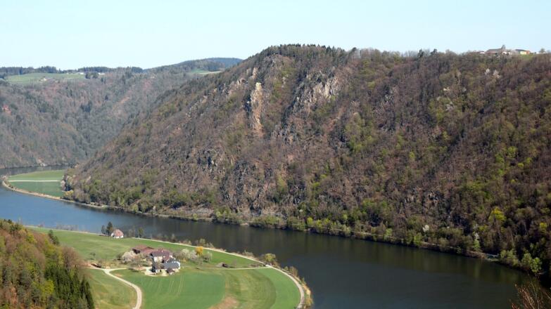 Blick zum Steinerfelsen 543m