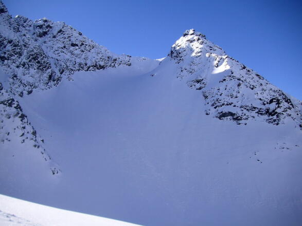 erster Blick in den Nordhang
