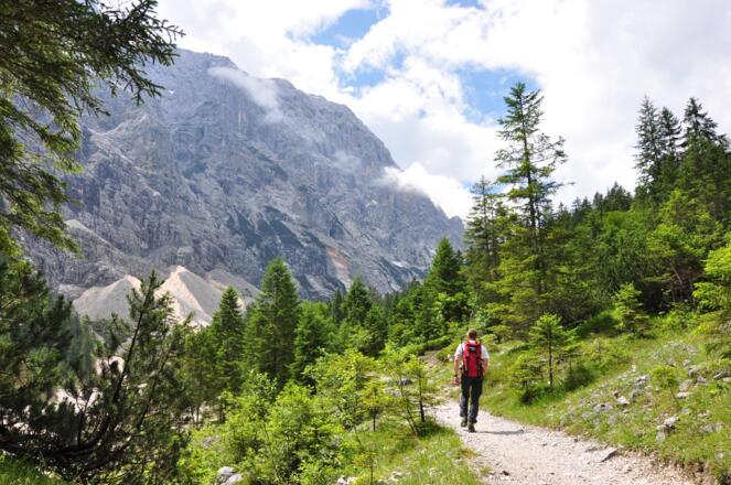 Der Zustieg durch das Reintal - Eine herrliche Kulisse auf einem bequemen Weg