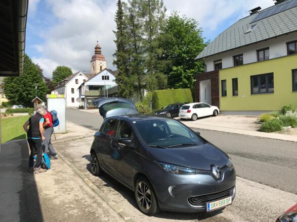 Am Ausgangspunkt in Großraming