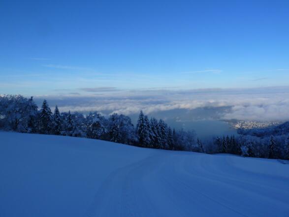 Blick vom Pfänder bei schönerem Winterwetter