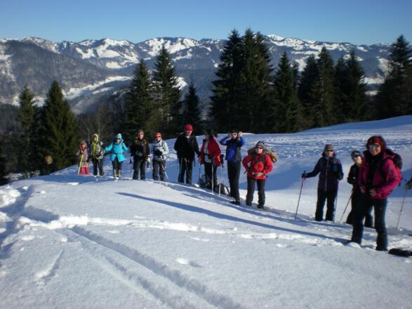 Im Bildhintergrund sieht man das Gebiet um Balderschwang