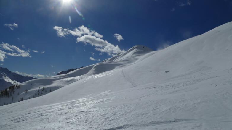 Blick auf den Gipfel des Hohen Bösring
