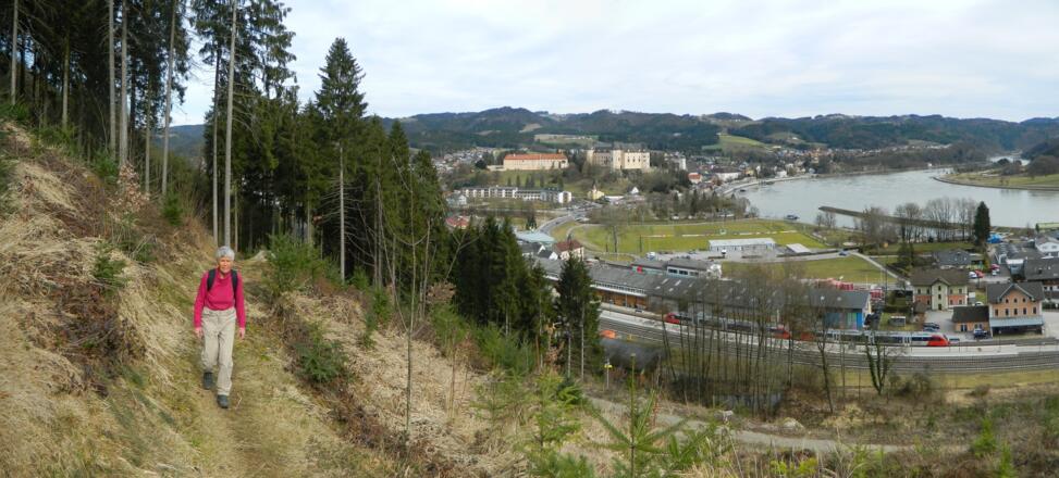 am Donausteig kurz nach dem Start